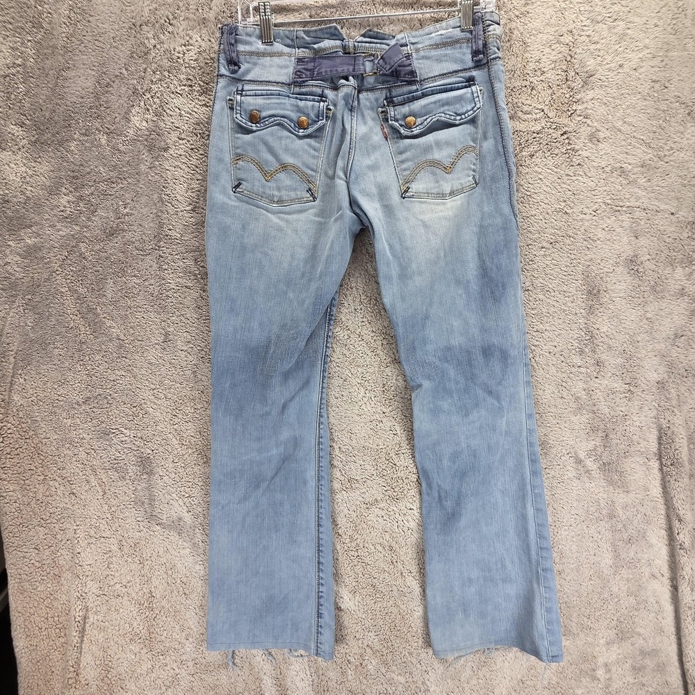 Vintage Levis Engineered Jeans Womens Blue Bootcut Buckle Back Denim Fits 30x30